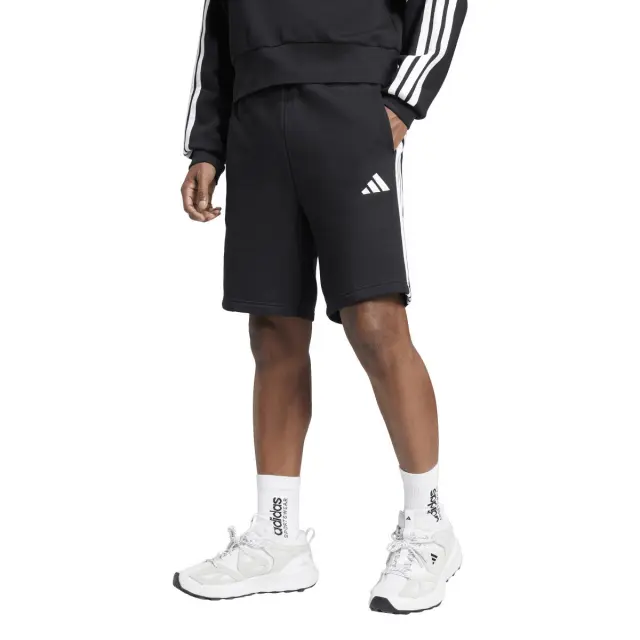 adidas Εssentials 3 Stripes Men's Shorts Black / White JD1855 - L