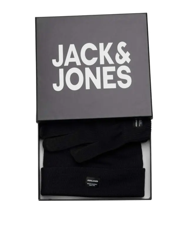 JACBEANIE & GLOVE KNIT GIFTBOX Black 2