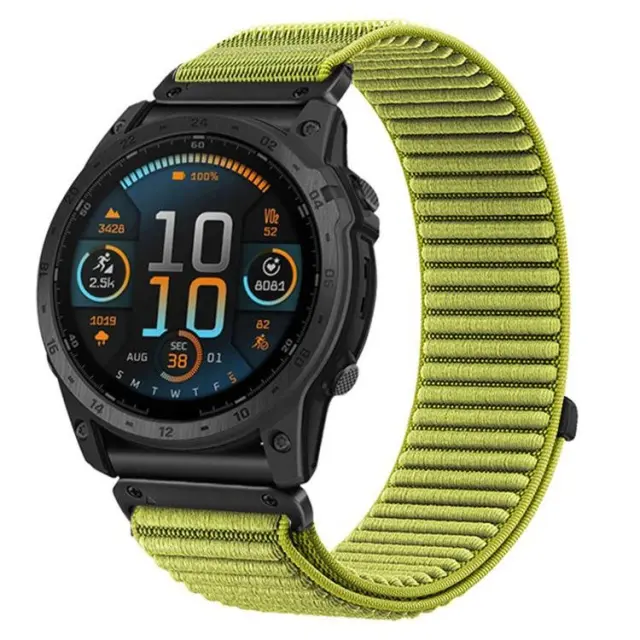 Nylon Λουράκι για Garmin Fenix 3/5x/3hr/5x Plus/6x/6x Pro/7x/8/9 (51mm)-Field Green OEM