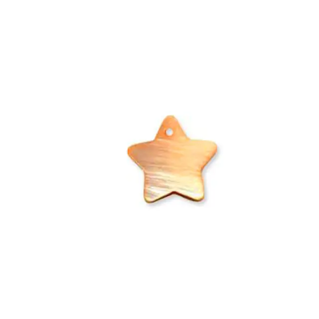 Mother of Pearl Αστεράκι - Orange - 18mm - 10τεμ