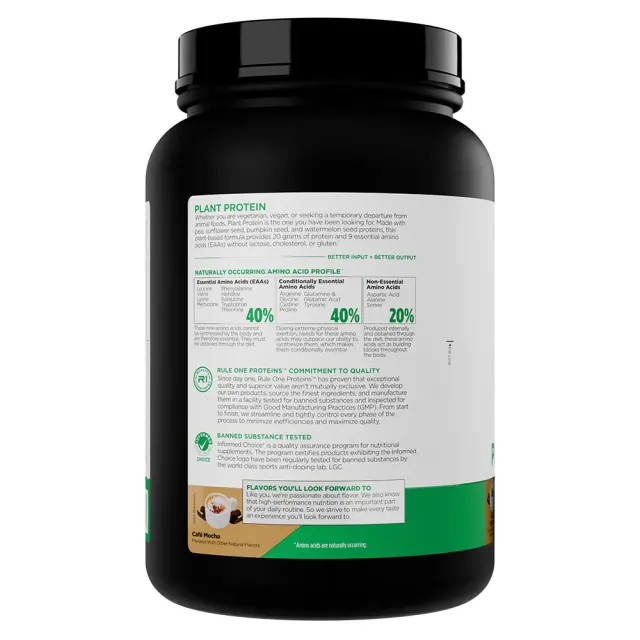 Rule1 Plant Protein Café Mocha, 1.5 lbs 3