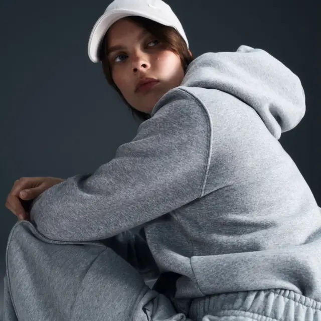 Nike Sportswear Phoenix Fleece Hoodie (HF6839-063) - Γκρί - XL 3