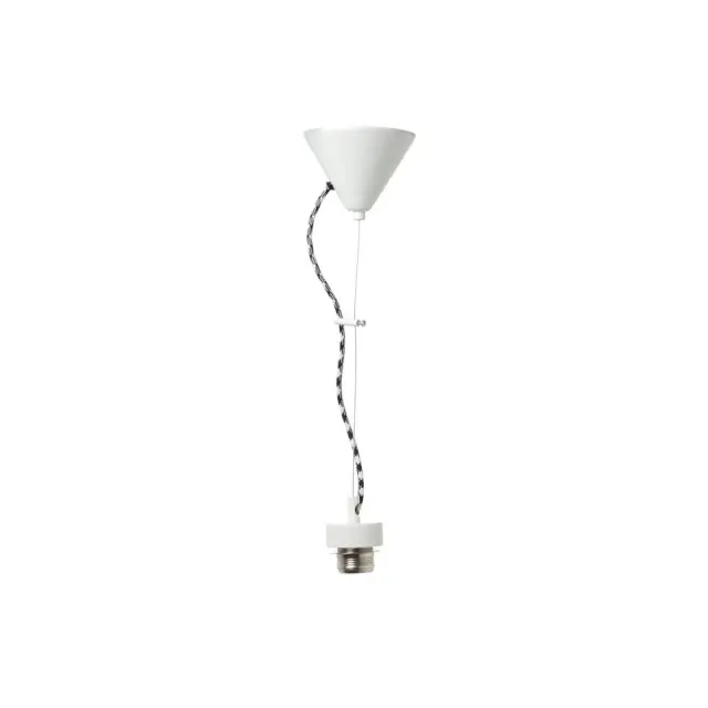 AcaLight Offer NETTO ΦΩΤΙΣΤΙΚΟ ΚΡΕΜΑΣΤΟ ΑΣΠΡΟΜΑΥΡΟ ΜΕΤΑΛΛΙΚΟ ΣΥΜΒΑΤΙΚΟ 1ΧΕ27 IP20 1000mm