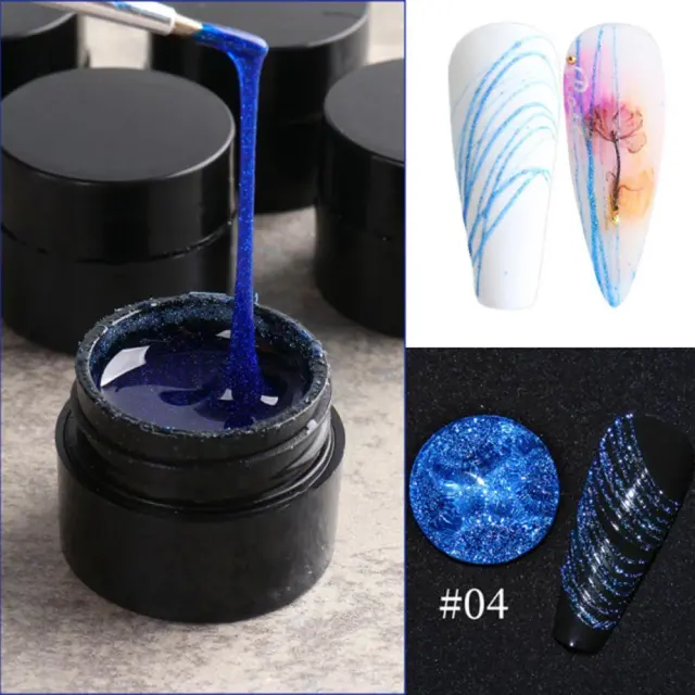 Vicky nail metalic Spider nail art gel σε μπλέ χρώμα 5ml