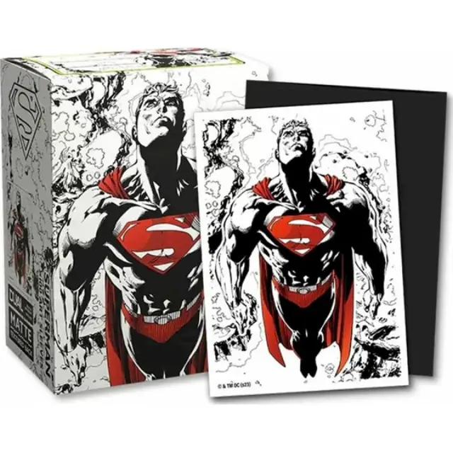 Dragon Shield Standard size License Sleeves - Superman Core (Red/White Variant) (100 Sleeves) 2