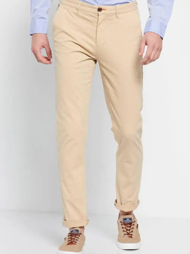 Funky Buddha Chino Pants Cream FBM007-001-02