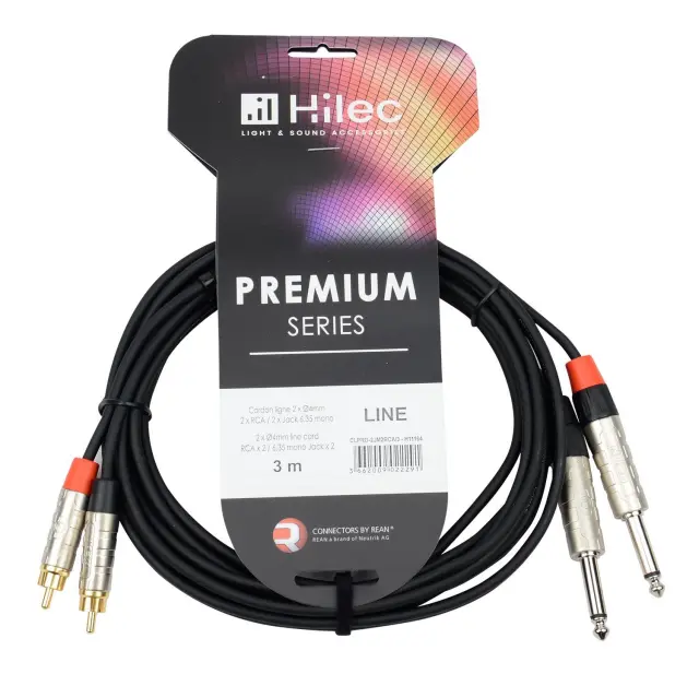 HILEC CLPRO-2JM2RCA/3 ΚΑΛΩΔΙΟ ΗΧΟΥ ΜΗΚΟΥΣ 3m