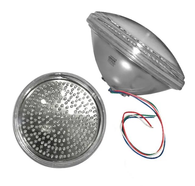 LED ΛΑΜΠΑ ΠΙΣΙΝΑΣ PAR56 RGB 240LED 18W 12VDC 4ΚΑΛΩΔΙΑ
