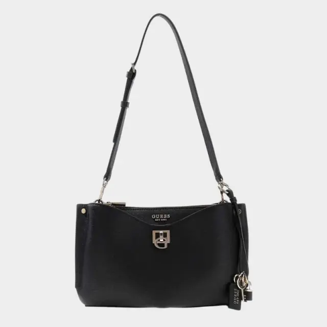 Guess - Γυναικεία Τσάντα Bianca Shoulder Bag HWBG9907170-BLA Μαύρο