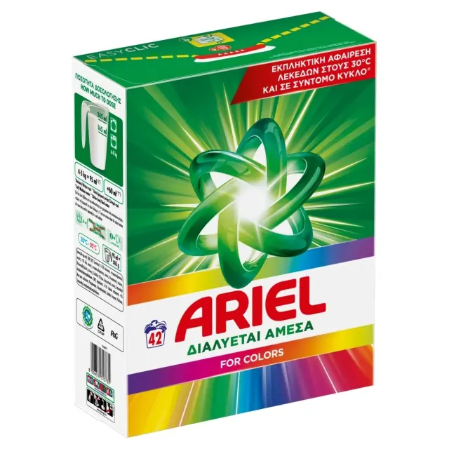 Ariel Σκόνη Πλυντηρίου Color 42 Μεζούρες