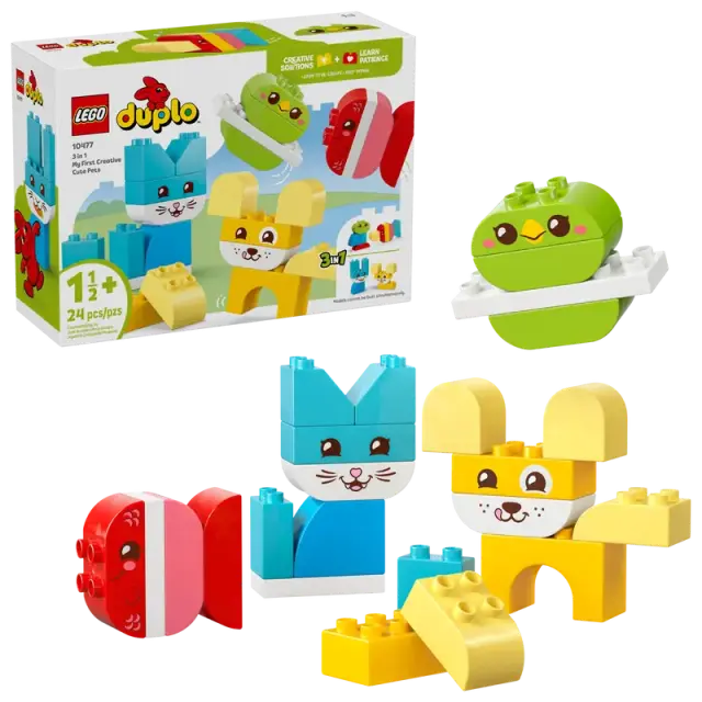 LEGO® Duplo 3 in 1 Creative Cute Pets για 1.5+ Ετών 24τμχ - 10477 2