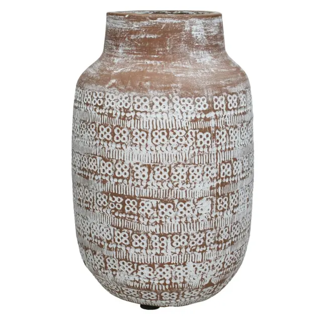 Βάζο Καφέ Τερακότα 19x19x30cm