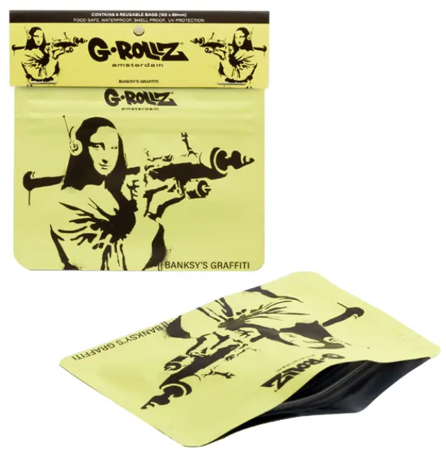 G-Rollz Σακουλάκι Ασφαλείας Zip - Banksy's Mona Launcher (105x80mm)