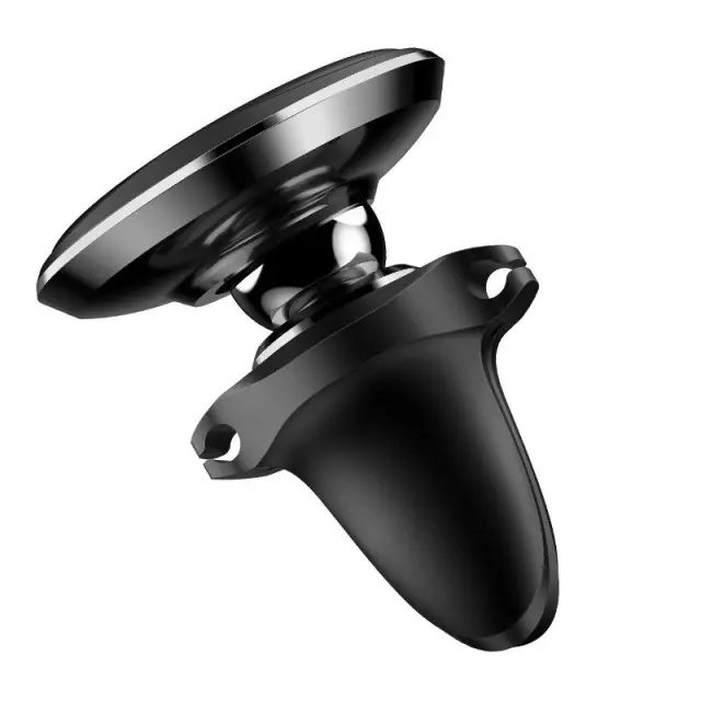 Universal Magnetic Air Vent Car Mount Baseus with Cable Clip Black (SUGX-A01) 3