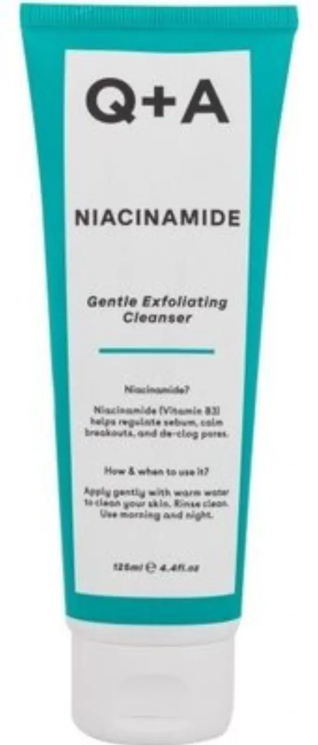 Q+A Niacinamide Gentle Exfoliating Cleanser Ήπιο Καθαριστικό Προσώπου με Νιασιναμίδη, 125ml