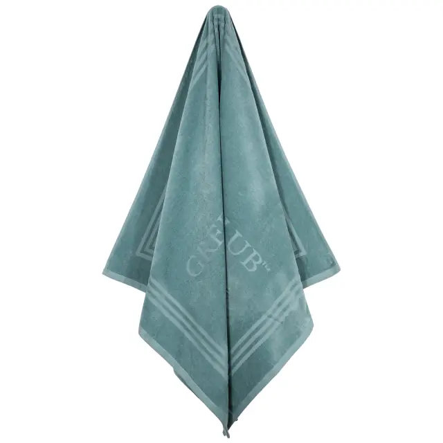 Πετσέτα Θαλάσσης 90x170 400gsm Greenwich Polo Club Essential 5202 Dark Mint 100% βαμβακερό 2