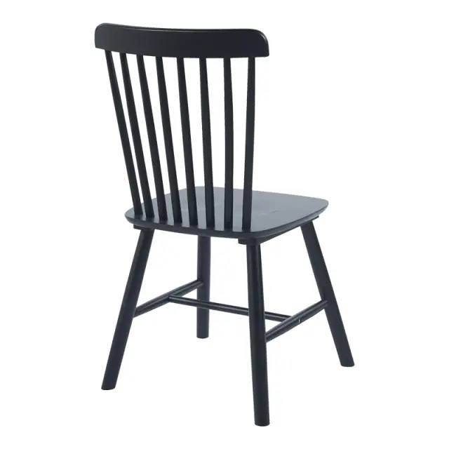 Καρέκλα Bristol pakoworld rubberwood σε μαύρη απόχρωση 45x51x86εκ 3
