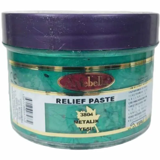 Artebella Μεταλλικη Πάστα Relief - 3804 Green - 160ml