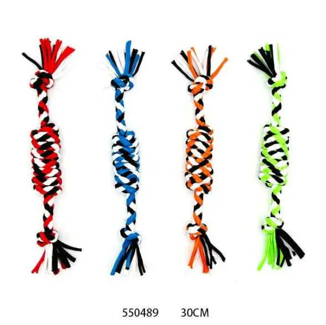 Παιχνίδι σκύλου σχοινί με κόμπους - 30cm - 12pcs - 550489 2