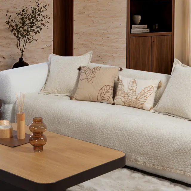 Ριχτάρι Διθέσιου Καναπέ Decore 170x250 Nef Nef Homeware, 58%ΑΚΡ-25%BAMB-17% ΠΟΛ - ECRU (041402)