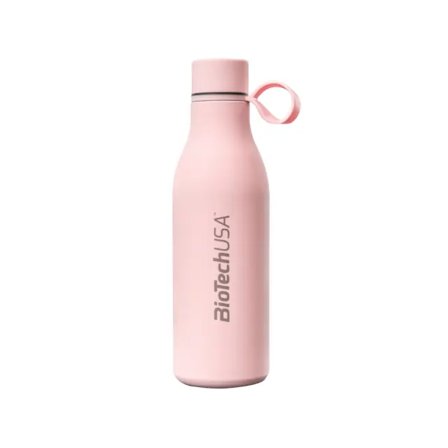 BioTechUSA Stainless Steel Bottle – 500ml Pink