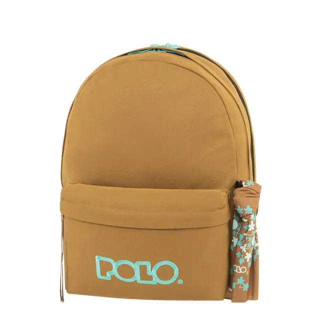 Polo Σακίδιο Πλάτης Original Double With Scarf Κανελί/ 901235-7858 (Polo)