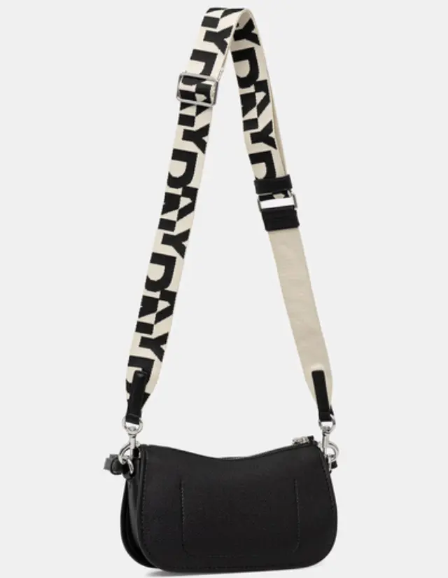 Γυναικεία Τσάντα Ώμου DKNY Nessa Shoulder Bag R543AO36-BSV Μαύρη Μαύρο - One Size 3