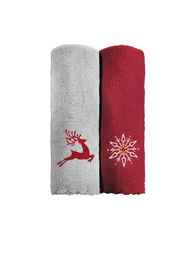 Σετ Πετσέτες 2 Τεμαχίων Saint Clair Christmas Towels Set 3 35x50 2