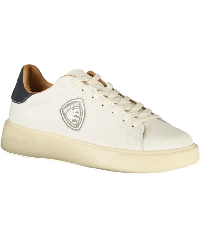 Blauer - Ανδρικά Sneakers F5BUCK07LEA-CRENVY Λευκό/Μπλε Ναυτικό - 45 2