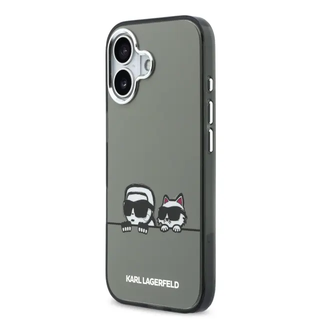 Karl Lagerfeld IML K&CH Heads Logo MagSafe Case for iPhone iPhone 17 Black 2
