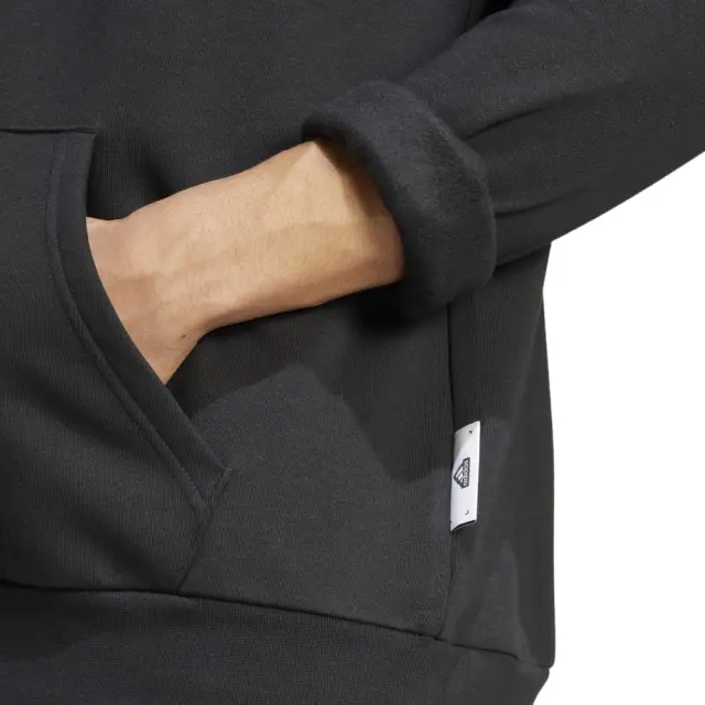 adidas Tech Graphic Hoodie (IW2636-Black) - Μαύρο 2