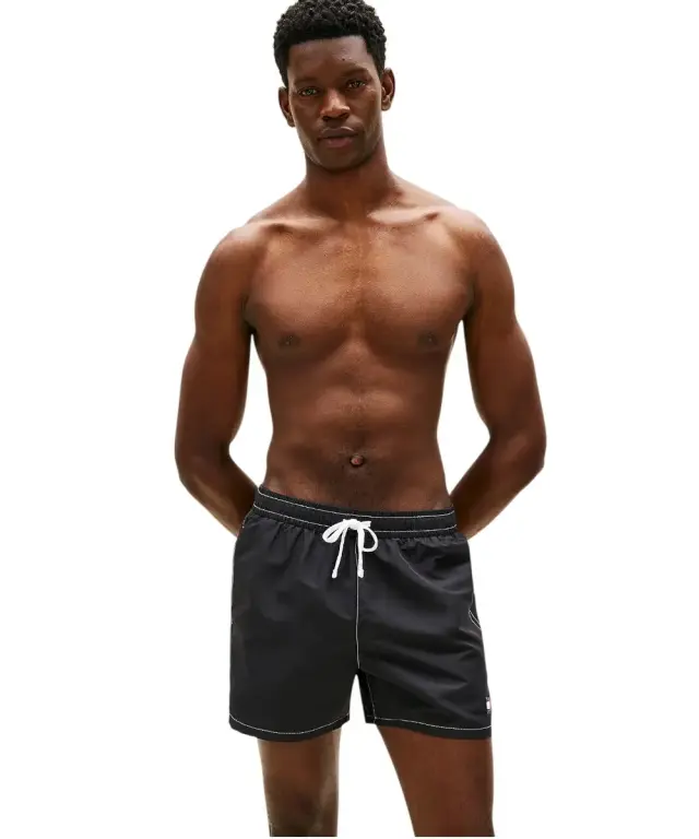 Tommy Hilfiger - Ανδρικό Μαγιό Σορτς Heritage Logo UM0UM03852-BDS Μαύρο - S 2