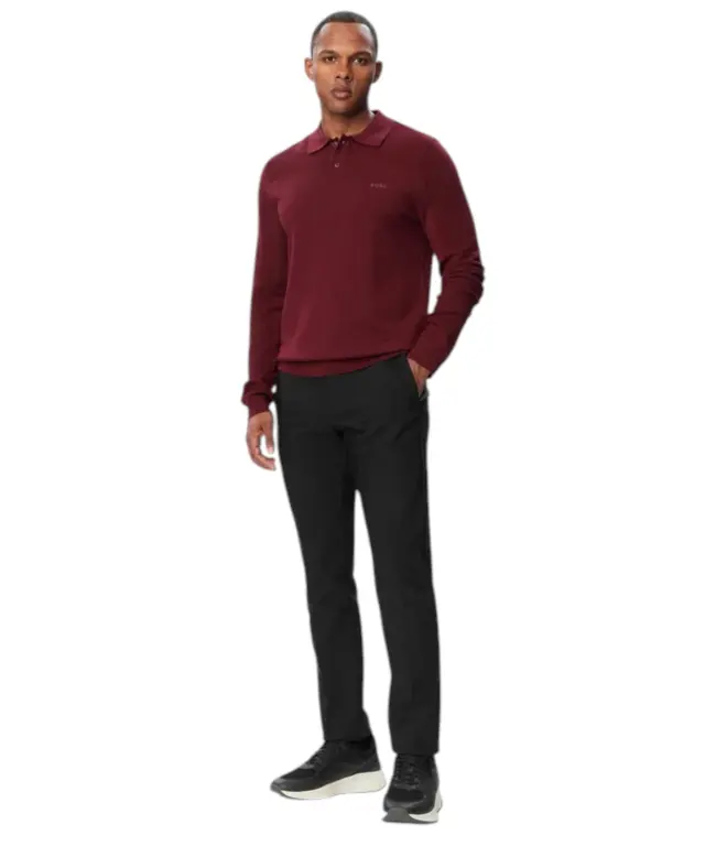 Hugo Boss - Ανδρικό Παντελόνι Slim Fit Tr Commuter SL NextCo 50569813-001 Μαύρο