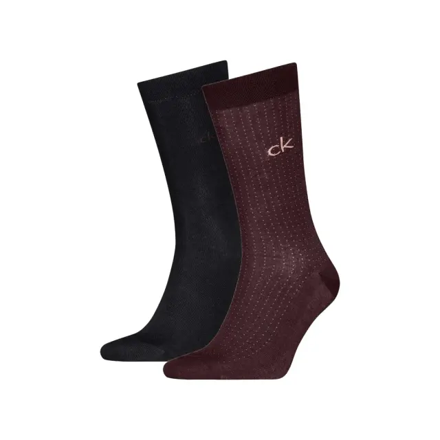 Calvin Klein Ανδρικές Κάλτσες Dropneedle Grid - 2 Ζεύγη, Χρώμα Fudge - ONESIZE