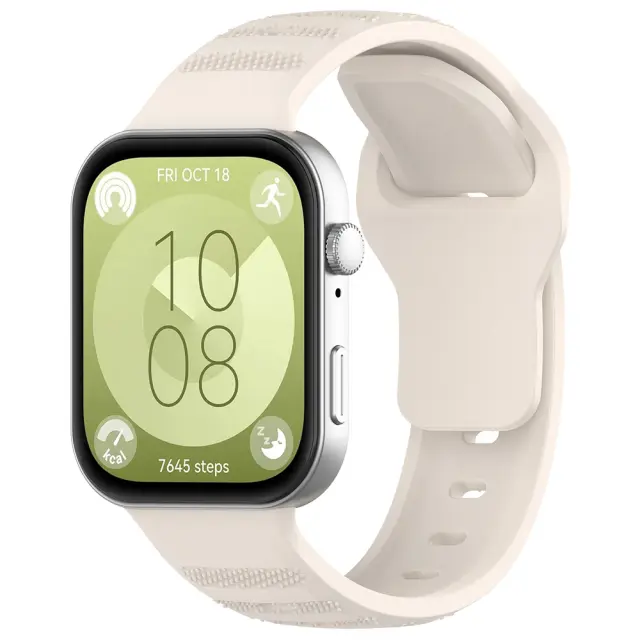 Techsuit - Watchband (W050) - Huawei Watch Fit 3 / 4 / 4 Pro / 5 / 5 Pro - Beige