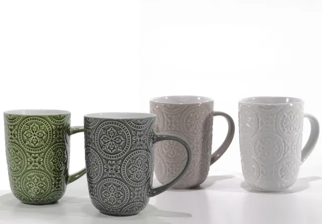 Κούπα Διακόσμηση Maiolica 40cl Κεραμικό Σε 6 Χρώματα