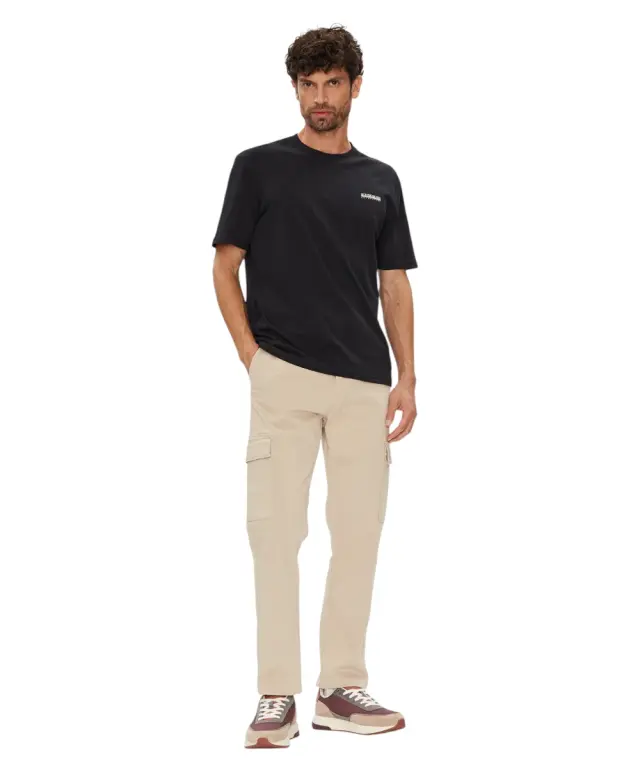 Napapijri - Ανδρικό T-shirt S Smallbox Regular Fit NP0A88TR-941 Μαύρο - M 3