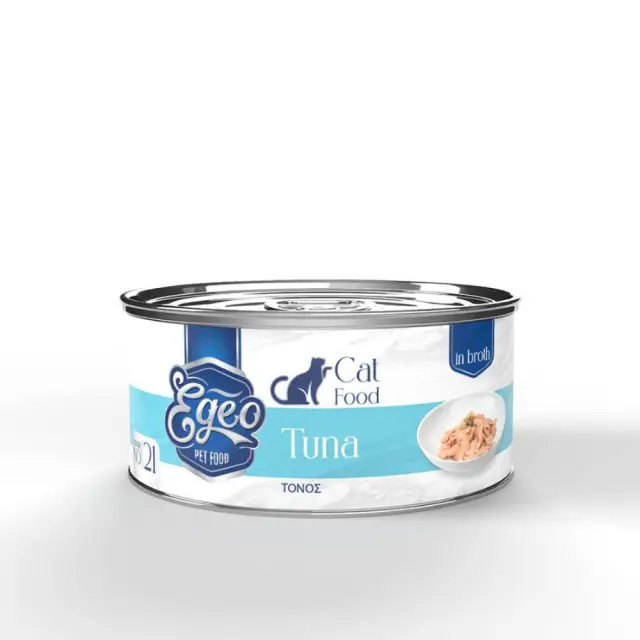 Egeo Υγρή Τροφή Adult Φιλέτο Τόνου Σε Ζωμό 70gr Μονόχρωμο