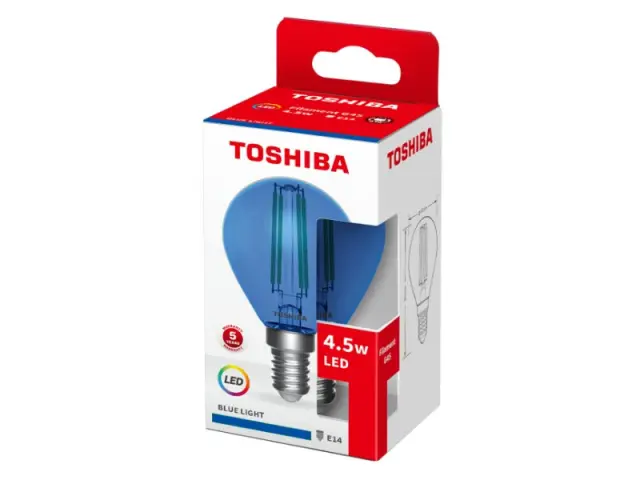 Toshiba LED Filament Color Blue G45 E14 4.5W (DELS-FGB44P5B4AF11)