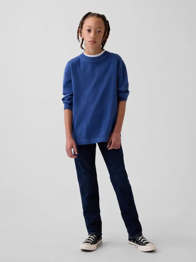 Παιδικό Slim Τζιν Παντελόνι Dark wash