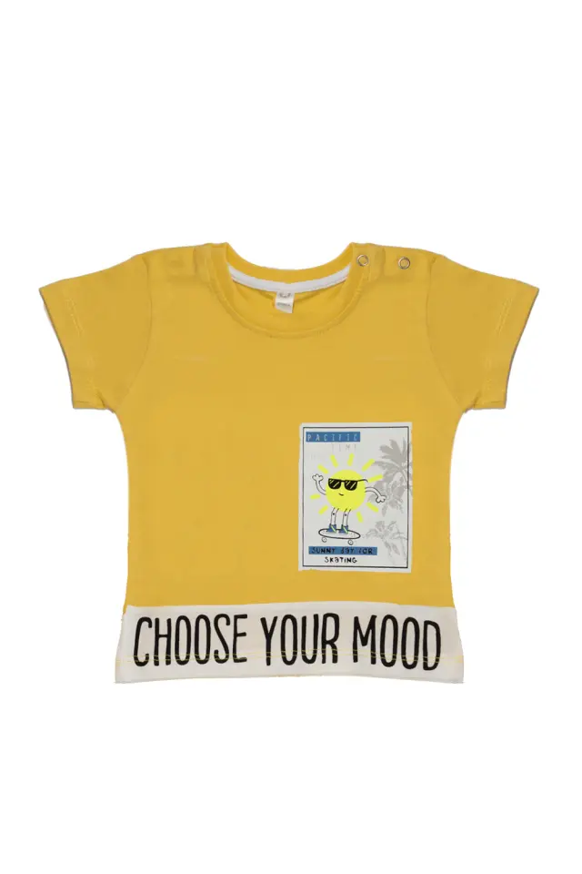 T-Shirt Baby Pacific Time Κίτρινο