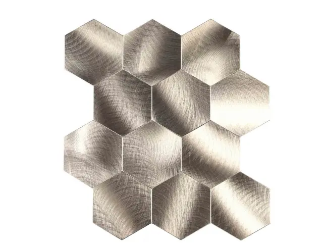 Αυτοκόλλητα Πλακάκια Hexa Douceur d'intérieur με διαστάσεις 25x23.2cm - Orange - 4 τεμάχια 1770148 2
