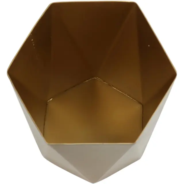 Κασπώ Χρυσό Μέταλλο 13x13x15cm 3