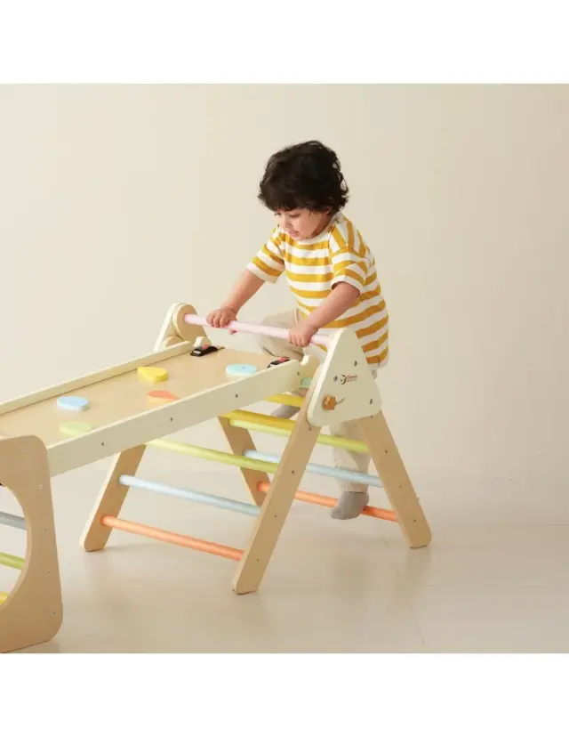 Classic World Ξύλινο Σετ Αναρρίχησης Τρίγωνο Montessori 5σε1 2
