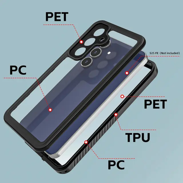 ShellBox - Waterproof IP68 Case - Samsung Galaxy A57 5G - Black 2