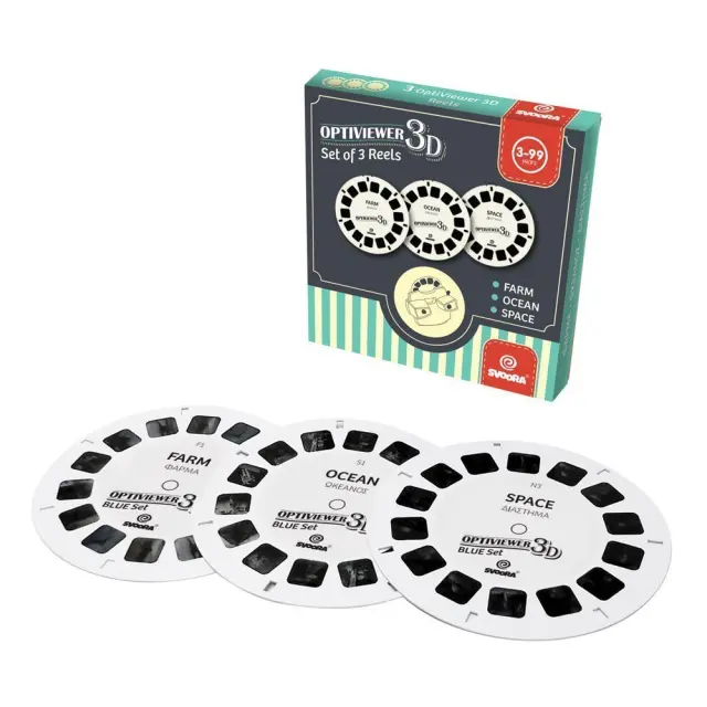 Svoora Σετ 3 δίσκοι για 3d Optiviewer Φάρμα - Ωκεανός - Διάστημα (3+ ετών) 03011 2