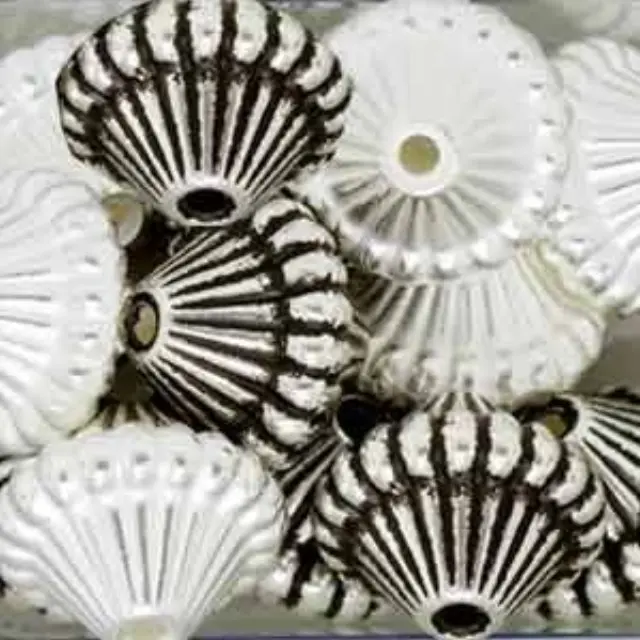 Επιμεταλλωμένη Χάντρα Mushroom Silver Mix 14mm ~12τεμ