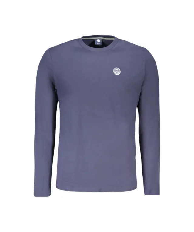 North Sails - Μακρυμάνικη Μπλούζα T-Shirt Regular Fit 996034-000-0802 Μπλε Σκούρο