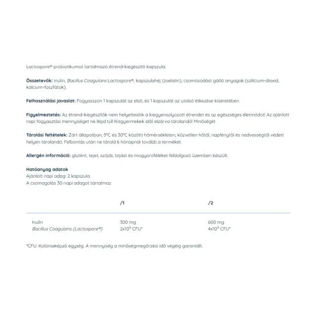 Nutriversum Lactospore® Probiotic Capsule 2