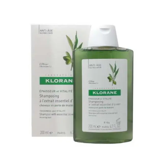 Klorane Thickness & Vitality Shampoo Essential Olive Extract Σαμπουάν με Εκχύλισμα Ελιάς για Λεπτά Αδύναμα Μαλλιά, 200ml